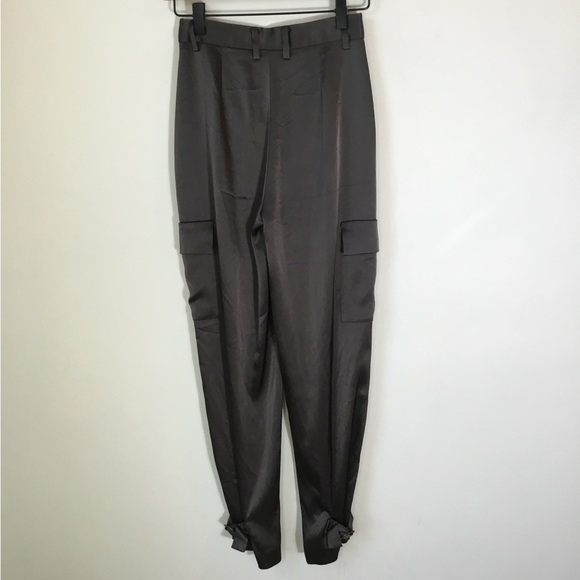 Aritzia Babaton Satin Refined High Waist Cargo Pants - Picture 2 of 7